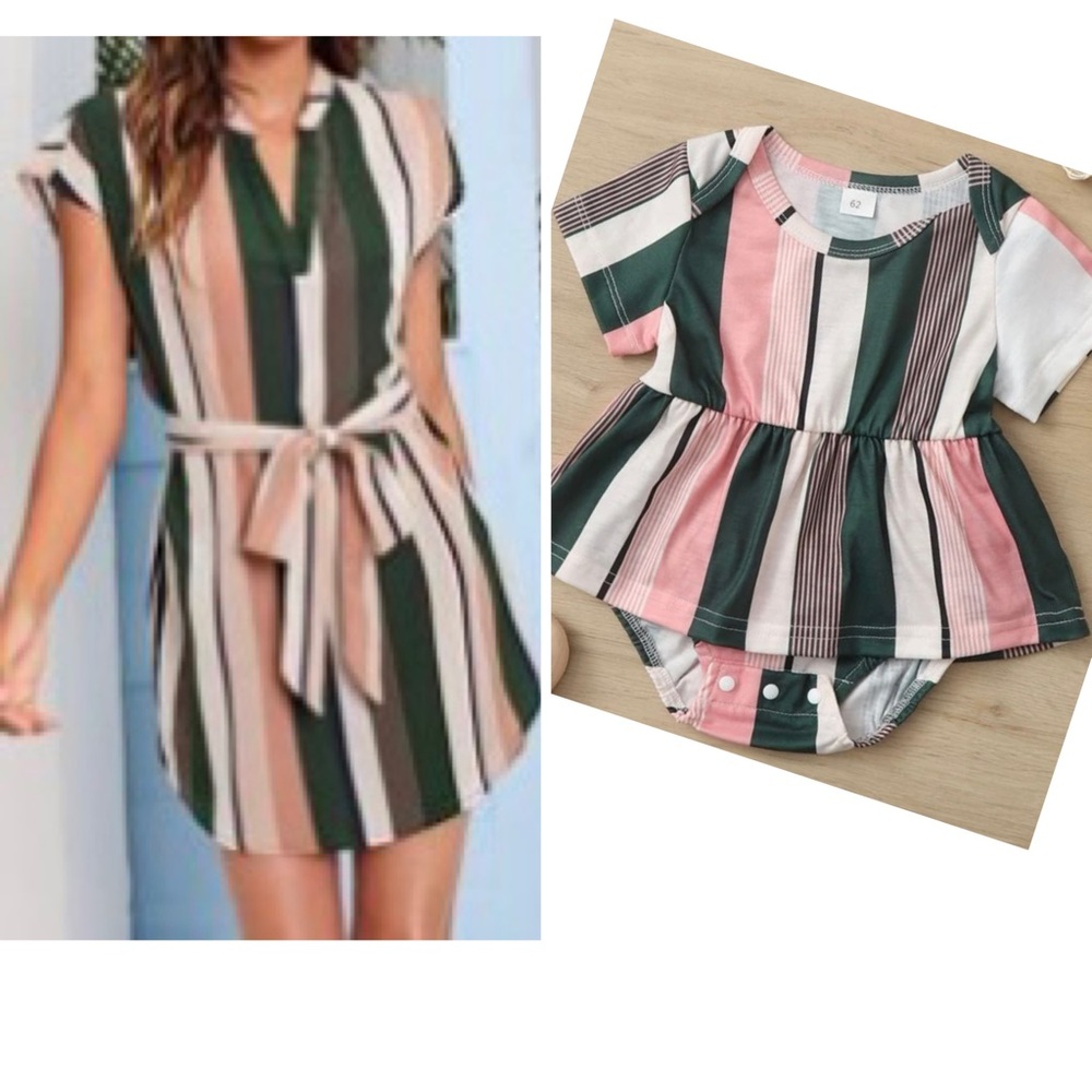 Mommy & Me Stripped Matching Fit